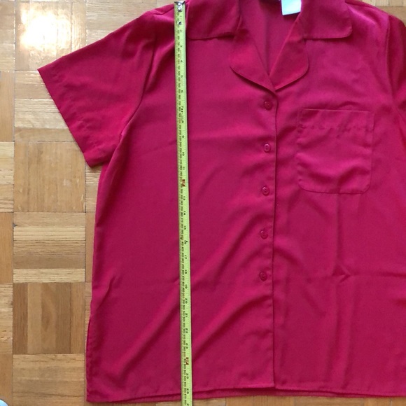 Vintage Red Short Sleeve Shirt - From the 90s - Picture 6 of 6